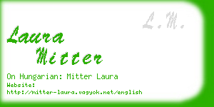 laura mitter business card